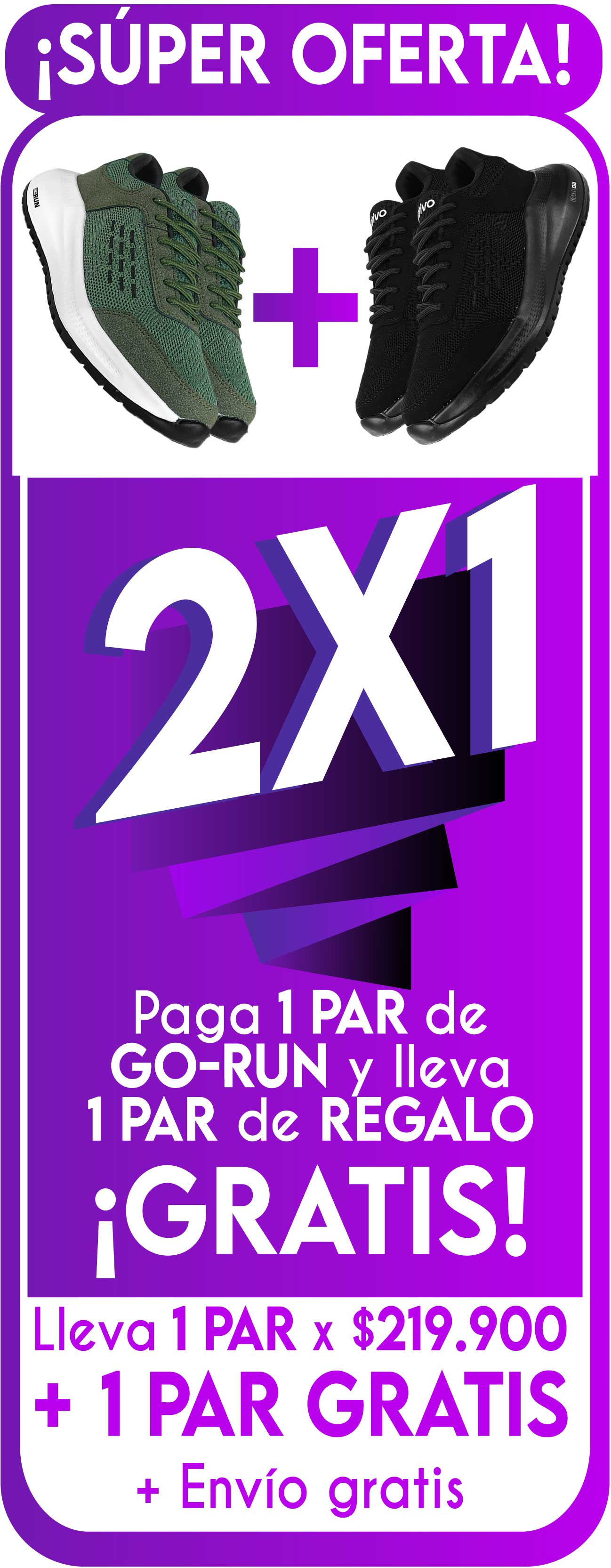 Súper oferta 2X1